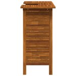 vidaXL Table de bar 110 x 50 x 105 cm Bois d'acacia massif