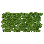 vidaXL Écran de balcon avec feuilles Vert et jaune 400 x 100 cm