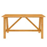 vidaXL Ensemble à manger de jardin 5 Pièces Bois d'acacia solide