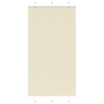 vidaXL Store plissé crème 105x200cm largeur du tissu 104 4cm polyester