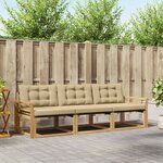 vidaXL Ensemble de canapés d'extérieur 3 Pièces Blanc et Beige