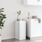 vidaXL Armoire d'apothicaire blanche 30 x 41 x 77 5 cm Bois d'ingénierie