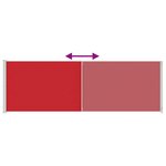 vidaXL Auvent latéral rétractable de patio 200x600 cm Rouge