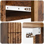 vidaXL Cabinet de chevet mural Bois ancien 34 5 x 33 x 40 cm