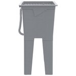 vidaXL Bac à linge gris 59x41x75 cm résine