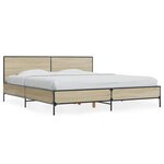 vidaXL Cadre de lit sans matelas chêne sonoma 180x200 cm