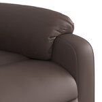 vidaXL Fauteuil de massage inclinable Marron Similicuir
