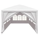 vidaXL Tente de réception 3x9 m Blanc