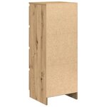 vidaXL Buffet chêne artisanal 37 5x35x99 cm bois d'ingénierie