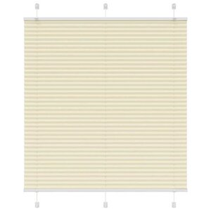 vidaXL Store plissé crème 120x100cm largeur du tissu 119 4cm polyester
