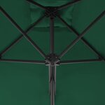 vidaXL Parasol d'extérieur avec mât en acier 300 cm Vert