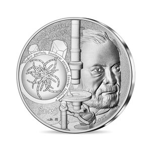 Louis Pasteur Bicentenaire Monnaie 10€ Argent