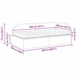 vidaXL Cadre de lit d'angle avec matelas 2 Pièces Gris clair Velours