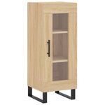 vidaXL Buffet haut Chêne sonoma 34 5x34x180 cm Bois d'ingénierie