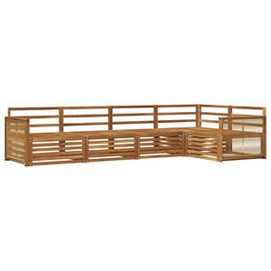 vidaXL Ensemble de canapés d'extérieur 5 pc Naturel