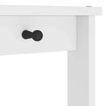 vidaXL Portemanteau SANDNES blanc 87x40x159 5 cm bois massif pin