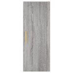 vidaXL Buffet haut Sonoma gris 34 5x34x180 cm Bois d'ingénierie