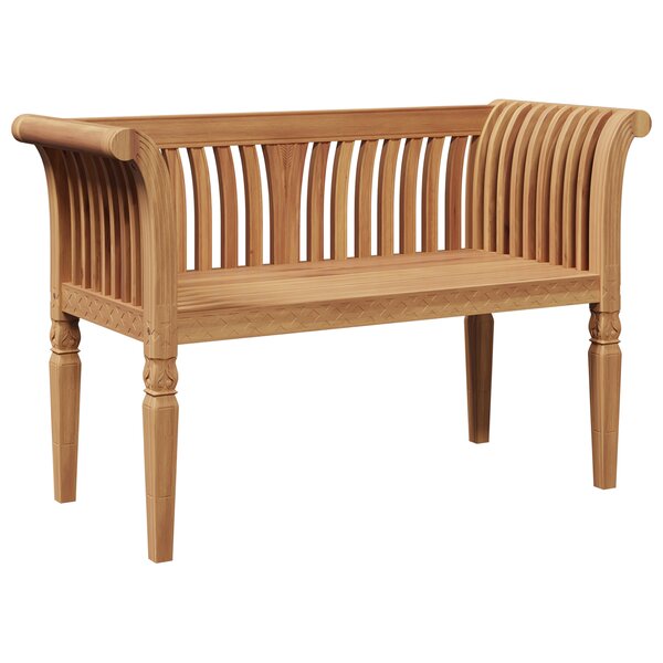 vidaXL Banc 127.5x52x80 cm en bois massif de teck