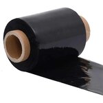 vidaXL Films étirables 50 Pièces noir 23 μm 10 cm x 150 m