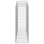 vidaXL Paniers à gabions arqués 20 Pièces 200x50x140/160 cm Fer galvanisé