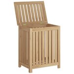 vidaXL Bac à linge 50x35x60 cm bois de teck massif