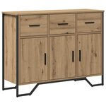 vidaXL Buffet chêne artisanal 97 x 32.5 x 74.5 cm Bois d'ingénierie