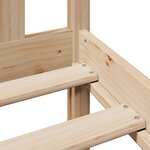 vidaXL Lit bibliothèque sans matelas 150x200 cm bois massif de pin