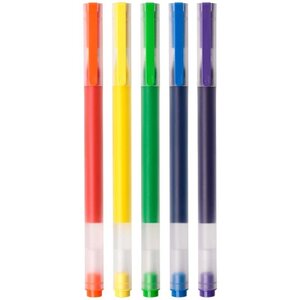 Xiaomi Pack de 5 Stylos Gel Haute Capacité - Pointe 0 5 mm - Haute Capacité - Séchage Rapide - Couleurs Assorties