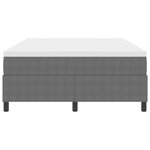 vidaXL Lit Box Spring avec Matelas Gris Clair 160x200 cm Tissu Velours