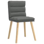 vidaXL Chaises à manger lot de 4 gris foncé tissu