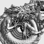 Monnaie DRAGON AND HORSE Figure Eight 3 Oz Argent 5 Tala Samoa 2026 (PRÉCOMMANDE)