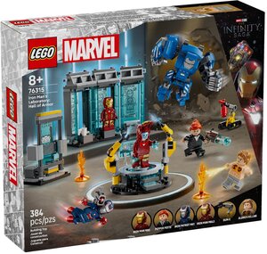 LEGO Marvel - Le laboratoire d'Iron Man : Salle des Armures - 76315 pour les jeunes super-héros