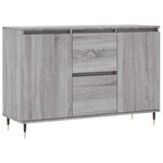 vidaXL Buffet sonoma gris 101 5x35x70 cm bois d'ingénierie