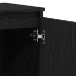 Buffet vidaXL Noir Chêne 101x35x60 cm Bois reconstitué
