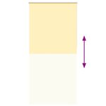 vidaXL Store enrouleur occultant jaune largeur du tissu 95 7 cm