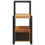 vidaXL Porte-vêtements 40x40x90 cm Bois Massif Rugueux Mango