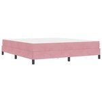 vidaXL Lit boxspring avec matelas Rose 180 x 200 cm Velours