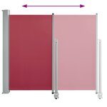 vidaXL Auvent latéral rétractable de patio 120x300 cm Rouge