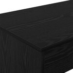 vidaXL Bureau de lit Chêne noir Bois d'ingénierie 100 x 45 x 75 cm