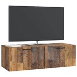 vidaXL Meuble TV mural Bois ancien 98 x 41 x 30 cm Bois d'ingénierie