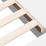 vidaXL Cadre de lit blanc 140x200 cm bois d'ingénierie