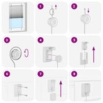 vidaXL Store plissé vert pétrole 105x150cm largeur du tissu 104 4cm