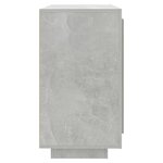 vidaXL Buffet Gris béton 80x40x75 cm Bois d'ingénierie