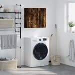 vidaXL Armoire murale chêne fumé 60x31x60 cm bois d'ingénierie