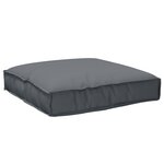 vidaXL Set de coussins de palette 2 pièces Anthracite en tissu Oxford
