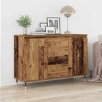 Buffet vidaXL avec portes et tiroirs en vieux bois 101 5x35x70 cm