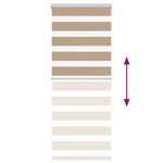 vidaXL Store zèbre marron sable largeur du tissu 55 9 cm polyester