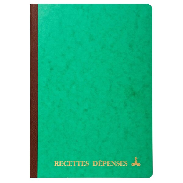 Piqûre 297x210 Recettes-dépenses 80 Pages - Couleurs Assorties - X 10 - Le Dauphin