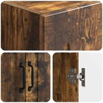vidaXL Ensemble de Meubles 2 Pièces Chêne fumé Bois d'ingénierie