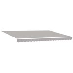 vidaXL Auvent Gris clair 4 5 × 3 m Polyester et métal